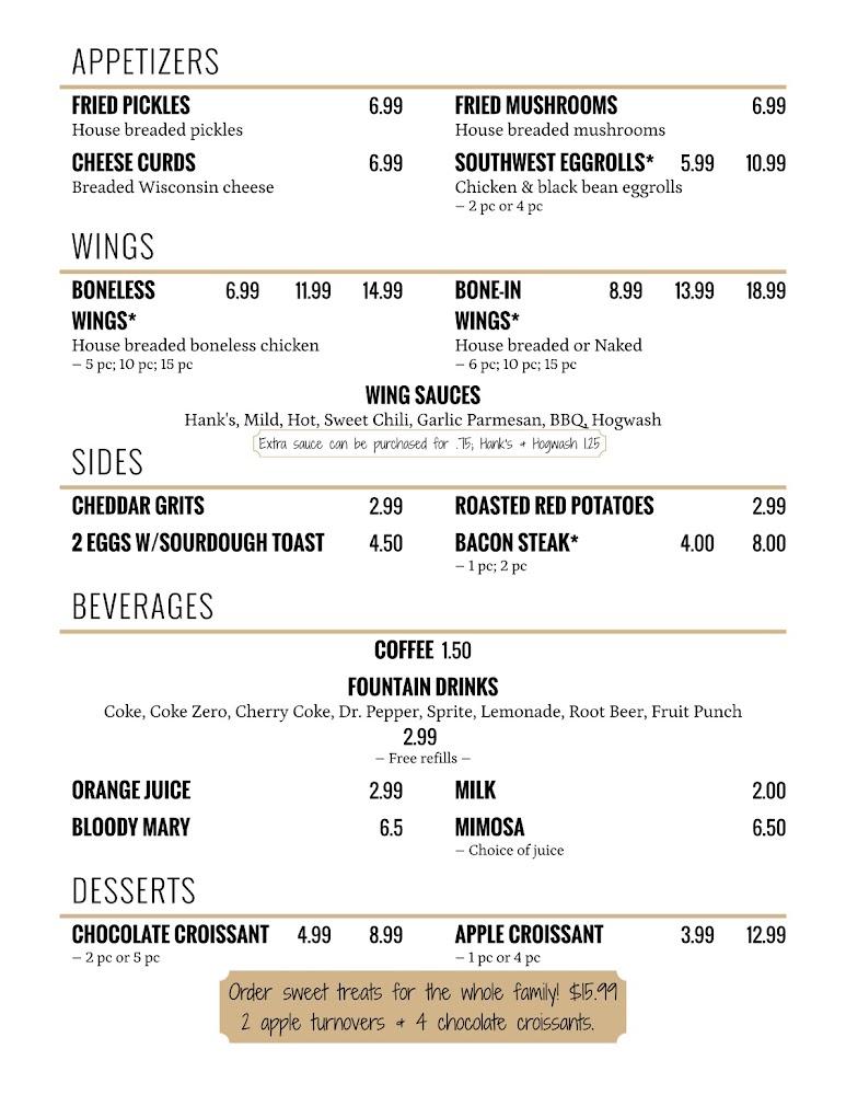 Hank's Corner Grille Menu image 4
